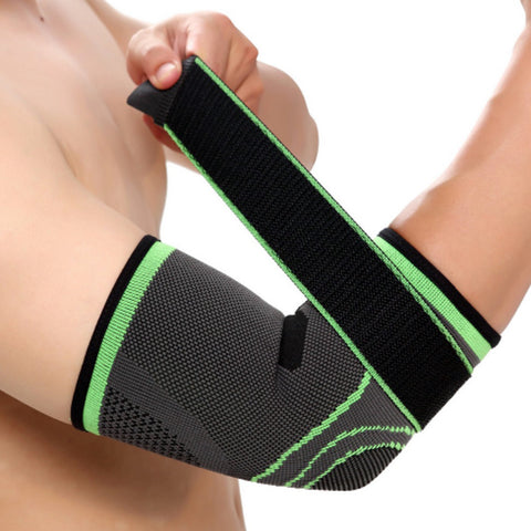 Athletic Compression Support Arm Sleeve with Adjustable Strap