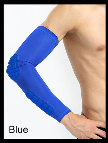 Sports Impact Compression Arm Sleeve with Elbow Pad