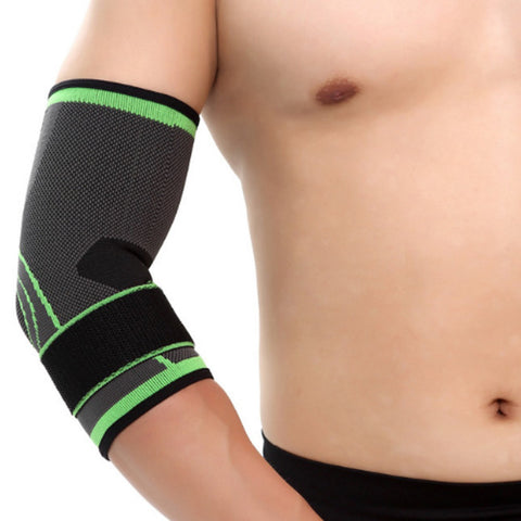 Athletic Compression Support Arm Sleeve with Adjustable Strap